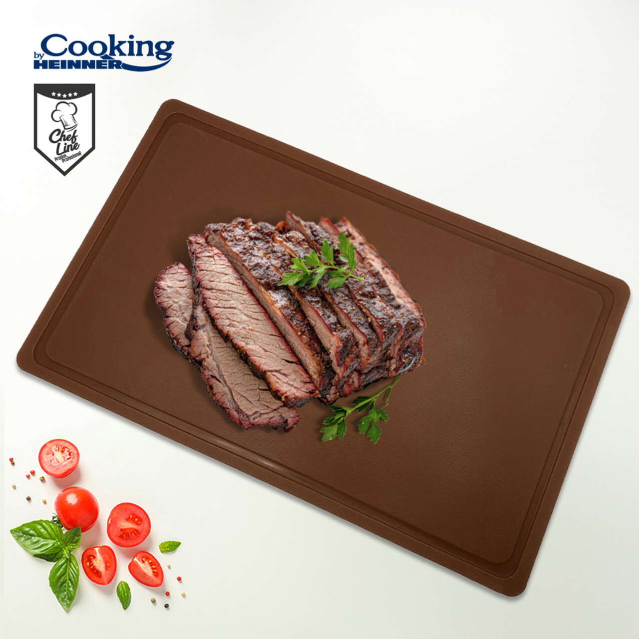 Tocator HACCP GN1/1, Cooking by Heinner, 53x32.5x2 cm, polietilena (LPDE), maro - imagine 3